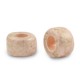 DQ Greek Ceramic beads 9mm Gold spot - Blush peach